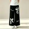 Conjunto de Ropa Nuevo de Moda Estilo Coreano Holgado con Lazo para Niñas Mayores, Conjunto de Dos Piezas de Pantalones Casuales de Encaje Nuevos de Verano