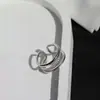 Anillos de Línea Multicapa para Mujer, Diseño de Nicho, Modernos y Únicos, Estilo Ins, Joyería de Anillo Abierto Ajustable