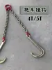 Accesorios para grúa Chengli Yuehai gancho doble gancho de remolque vehículo de rescate cadena doble gancho de cadena gancho de remolque 5T