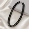 Collar de perlas de imitación de doble capa, accesorios de cheongsam de dos capas, cadena de cuello multicapa para mujer, cadena de suéter de dos filas