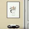 Pintura decorativa moderna nórdica para sala de estar pintura simples em tela para restaurante pintura para varanda pintura para corredor núcleo de pintura a jato de tinta HD atacado