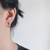 925 Anel de Orelha de Prata Esterlina Fivela de Orelha Feminina 2022 Novos Brincos de Moda Simples Brincos de Vento Frio Jóias Geométricas