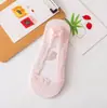 Calcetines Invisibles Delicados de Encaje Calcetines Tipo Barco Ola Verano Nuevos Calcetines Cortos para Mujer Boca Baja para Mujer Antideslizantes Cómodos Sin Talón