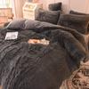 Conjunto de Inverno de Pelúcia de Quatro Peças, Roupa de Cama de Veludo Vison Espesso, Roupa de Cama Quente de Veludo Cristal Forrada com Lã, Exportação Transfronteiriça