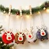 Decoraciones navideñas muñeca de oveja de fieltro colgante bola de cordero colgante de alce accesorios de escena para vestir transfronterizo