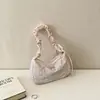Bolsa feminina transfronteiriça 2026 nova, bolsa de bolinhas, laço moderno, bolsa transversal casual de alta qualidade