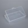 Caja de Plástico PP Rectangular Transparente de 13.5 para Bastoncillos de Algodón, Hilo Dental, Baterías, Componentes Digitales, Caja de Almacenamiento de Escritorio