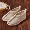 Sapatos Hanfu Sapatos estilo antigo para crianças Sapatos Xiangyun Sapatos de pano estilo chinês Old Beijing Sapatos para fantasias antigas de meninos Sapatos para apresentações de jardim de infância