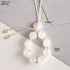 Novo Pingente de Cordão para Celular Ágata Calcedônia Cordão com Contas Corrente de Celular Pingente para Mochila Bolsa Sensação de Alto Padrão Cordão
