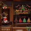 Decoração de Natal Eletrostática Adesivos para Porta de Vidro Adesivos para Janela de Entrada de Loja Decorações de Janela Decoração de Montagem de Cena