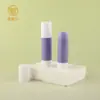 Frasco Giratório Roxo e Branco para Preenchimento Direto de Repelente de Mosquitos e Creme Pós-Picada, Tubo Vazio 3,5ml, Tubo para Protetor Labial, Tubo para Cera, Fábrica de Materiais de Embalagem Cosmética