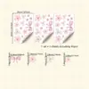 Br7037C Flor de Lazo Rosa Adhesivo Decorativo de Pared Estilo Juvenil Dormitorio Romántico Dulce Pegatina Decorativa de Pared