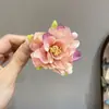 Dulce Diadema de Margarita Mori Vacaciones Pastorales Guirnalda Rosa Tejida Foto de Vestido de Novia Accesorios Elegantes para el Cabello