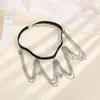 Cadena de Pierna Sexy Transfronteriza Europea y Americana para Playa, Banda Elástica de Encaje con Colgante de Mariposa, Cadena de Pierna Multicapa, Accesorio para la Pierna, Venta Directa desde el Fabricante