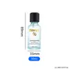Botella dispensadora de vidrio transparente de 50 ml para aceites esenciales en stock, con tapa de rosca antirrobo, sello a prueba de fugas y tapón interno, botella vacía para esencia de cuidado de la piel