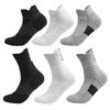 Calcetines de running para hombre, de talla grande, con absorción del sudor, antideslizantes, acolchados, bajos de toalla, deportivos, prácticos y profesionales para baloncesto.