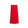 Transfronteiriço 2024 Verão Novo Roupas Femininas Estilo Europeu e Americano Moda Elegante Textura Cetim de Seda Saia Cintura Alta 8534899