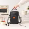 2026 Nuevo Modelo Bolsa Redonda Térmica para Lonchera de Gran Capacidad Aislada y Engrosada, Cubo Redondo Portátil Impermeable Bolsa Térmica, Bolsa Térmica Cubo Redondo