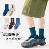 Calcetines para Niños Tipo Primavera y Otoño Algodón Sin Costuras Estudiante Deportes Niño Letra de Moda Estilo Preppy Calcetines de Media Pantorrilla