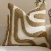 Almofada estilo ins transfronteiriça com um toque nórdico de alta qualidade, capa de almofada para sofá da sala de estar, almofada lombar para cama com enchimento, almofada para bay window