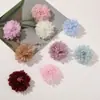 4cm Outono Precoce Super Fada Menina Gentil Chiffon Malha Flor Acessórios de Flor DIY Acessórios de Cabelo Adorno de Cabeça Brincos Acessórios