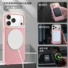 Adequado para Capa de Celular Texturizada em Couro Customizada para Apple 18Promax com Suporte Magnético Giratório e Capa de Celular em Couro para iPhone 17