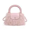 Bolso peludo de estilo casual de otoño para mujer 2025 Nuevo bolso de mano de felpa lindo Bolso cruzado casual de aspecto elegante