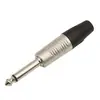 Plug Reto de Áudio Mono/Estéreo 6,35 Cabeça de Microfone Grande de Dois/Três Condutores Rp2C-B