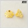 Liga banhada a ouro prata chifre flor porta-contas pulseira corrente de suéter acessórios de joalheria DIY contas soltas chapéu de flor