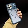 Adecuado para iPhone 17 Pro Max Funda de Malla de Lunares con Acabado Magnético Siente la Piel, Tacto de Alta Gama para Apple 16, Funda Protectora para 15