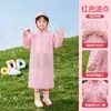 Capa de chuva descartável infantil moderna com bolinhas para caminhada ao ar livre, poncho de chuva portátil à prova d'água tudo-em-um para uma pessoa atacado