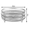 Accesorios de parrilla multicapa para freidora de aire de acero inoxidable 304, rejilla deshidratadora apilable de doble o triple capa, rejilla de filtro