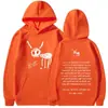 Moletom com Capuz Drake for All the Dogs Carta Hip Hop Masculino