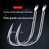 Faca de carpa prateada King Kong preta melhorada Novo anzol Kanto com boca torta espinhosa Anzol farpado de Kanto Pesca flutuante Carpa prateada e gancho de carpa cabeçuda