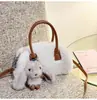 Bolsa fofa de nicho super popular para outono e inverno, novo estilo feminino 2026, moderna e versátil, bolsa transversal, bolsa de mão, bolsa de pele