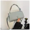 2026 Nuevo Estilo Bolso Pequeño Sencillo con Patrón de Lichi para Mujer, Bolso de Mano de Almohada de Gama Alta, Bolso de Hombro Cruzado Texturizado de Principios de Primavera