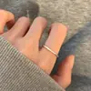 Anillo Nuevo de Plata de Ley 925 con Piedra Lisa Diseño de Nicho para Mujer Lujo Accesible Joyería de Plata de Gama Alta No se Desvanece Venta al por Mayor