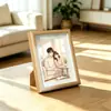 Marco de Fotos de Madera Marco de Fotos Hueco Tridimensional Personalizable de 6 pulgadas 7 pulgadas 8 pulgadas A4 Marco para Caligrafía y Pintura Marco de Fotos Marco en Blanco
