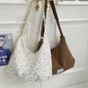 Bolso de Moda Fresco y Dulce de un Solo Hombro, Gran Capacidad, Bolso Cruzado Casual Estilo Japonés y Coreano con Lazo, Bolso para Estudiante y Viajero