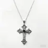 Amazon Cross-Border Colar Criativo com Padrão de Flores e Diamantes Cruzados Gótico Aliexpress Amazon Wish Europa e América