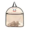 Organizador de Almacenamiento de Calcetines Cara Sonriente Bolsa Colgante de Malla Dormitorio Armario Colgante Bolsa de Almacenamiento de Ropa Interior Detrás de la Puerta