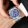CHENXI nuevo reloj mecánico para hombre correa de acero hueco reloj mecánico automático para hombre reloj de hombre reloj de hombre