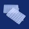 Caja de Embalaje de Plástico con 42 Compartimentos y Ganchos, para Piezas Pequeñas, Herramientas de Ferretería, Componentes Digitales, Caja de Almacenamiento para Cuentas, Joyero