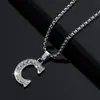Moda Europea y Americana Elegante Hip-Hop Collar con Colgante Forma de 26 Letras Inglesas, Adecuado para Hombres y Mujeres para Usar y Regalar