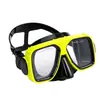 Máscara de Snorkel de Vidro Temperado para Adulto Óculos de Mergulho Material de Silicone Mergulho Livre Máscara Facial à Prova d'Água PVC Armação Grande