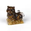 Tigre do Zodíaco Cristal Natural Estilo Chinês Resina Epóxi Ornamento de Mesa de Escritório Presente Decorativo Criativo Feito à Mão