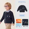 Suéter Preppy Cálido para Niños Jellybaby Otoño 2026 Nuevo Tejido para Niños Cárdigan para Bebé Niño