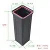 Cubo de Basura de Plástico Engrosado Cubo Exterior Revestimiento para Cubo de Basura Revestimiento de Caja Interior de Plástico Cubo Interior de Cubo de Basura de Mármol