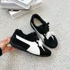 Zapatillas Deportivas Casuales Transpirables Versátiles de Cuero Genuino Rosa Mismo Estilo para Mujer, Nuevas Retro Planas que Aumentan la Altura