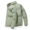 26 estilos de chaquetas acolchadas de invierno de moda para hombre, abrigos acolchados de algodón, cuello alto, marca de moda, ropa exterior holgada acolchada de algodón, talla grande